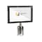 Montour Line Stanchion Post Top Sign Frame 7 x 11 in. H Polished Stainless Steel HDSF-711-H-PS - alternate 1